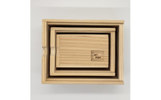 杉のハコ 木箱の小物入れ 3種の入れ子 茨城県河内町 ふるさと納税 ふるさとチョイス