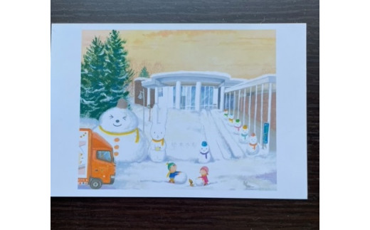 佐藤正人さんのポストカードです。絵柄は６０種類あり、ランダムで送られます。