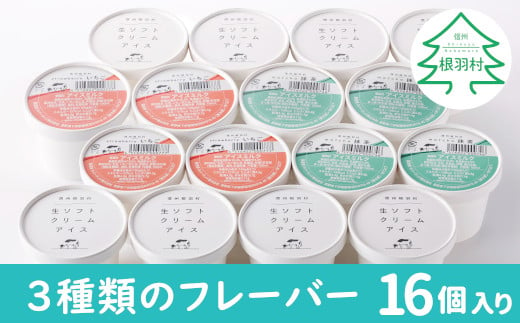 手作りアイス 『3種類のフレーバー』 たっぷり16個セット アイスクリーム 10000円