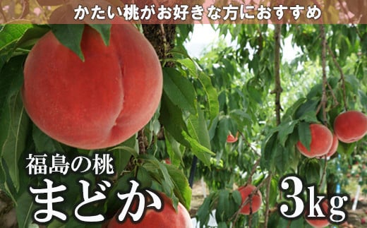 No.1509【先行予約】果樹園きつない　福島のもも「まどか」3kg【2023年発送】