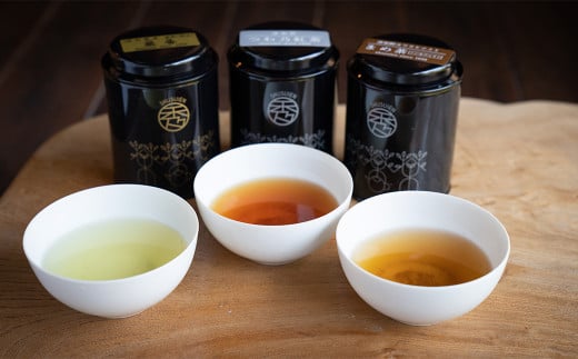特産の「まめ茶」と緑茶葉からつくる「つわ乃紅茶」「翠香」(特上煎茶) のセット【1145865】 331974 - 島根県津和野町