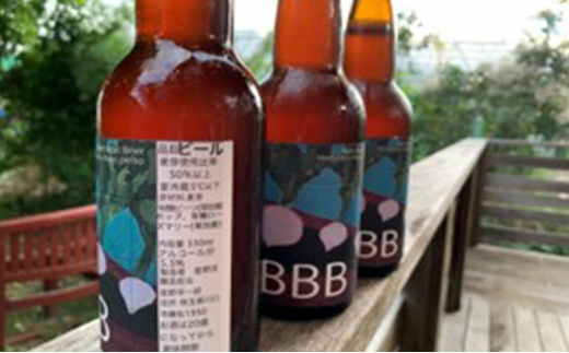 Chavi Peltoのorganicビーツで作ったオリジナルクラフトビールBBB（Beet.Beat.Beer）6本
