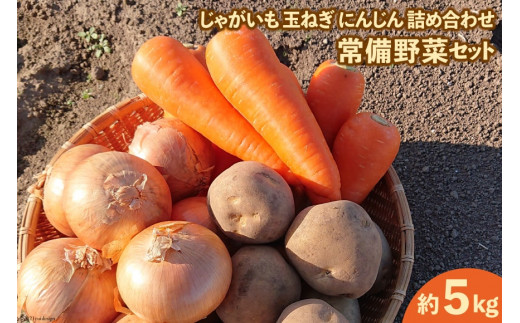 先行受付】常備野菜 セット 約5kg じゃがいも 玉ねぎ にんじん