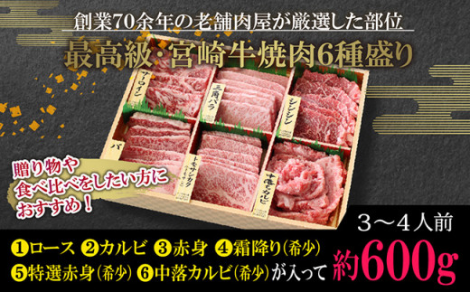 特選】宮崎牛6種盛 焼肉食べ比べセット 肉 牛 牛肉 宮崎牛 - 宮崎県川