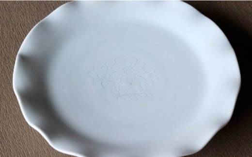 波佐見焼】フリル ケーキ皿 小皿 4枚セット 食器 皿 【アトリエビスク