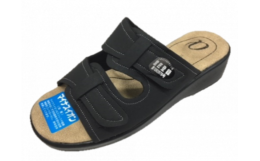 婦人用サンダル TJ 25(ブラック / L) 497164 - 奈良県川西町