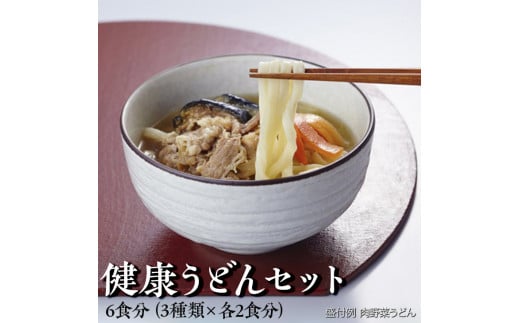 健康うどんセット 6食分(3種類×各2食分) ※離島への配送不可 ※着日指定