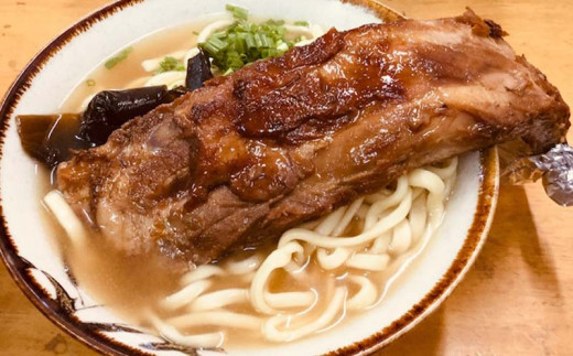 沖縄そば』『ソーキそば』食べ比べ2食セット（ほぐし三枚肉付） - 沖縄