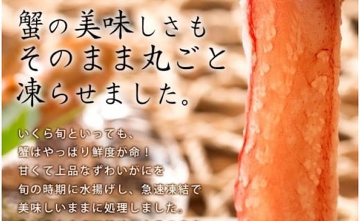 老舗かに漁師の店から直送 総重量 約１kg 特大 生本ずわいがに棒肉ポーション しゃぶしゃぶ 生食も可 宮城県気仙沼市 ふるさと納税 ふるさとチョイス