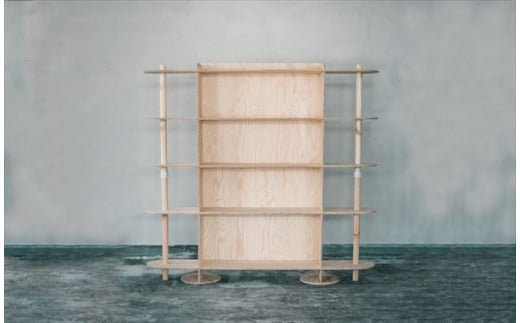 Pivot Shelf（B）クリアオイル塗装 / 棚 家具 収納 木製 688653 - 岩手県滝沢市