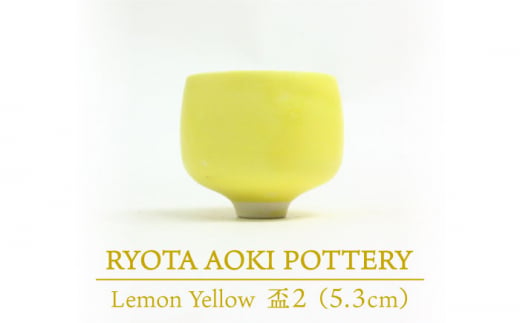 【美濃焼】Lemon Yellow 盃2【RYOTA AOKI POTTERY/青木良太】 [MCH038]