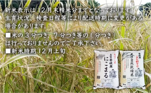 全6回 定期便 】お米 こしひかり コシヒカリ にこまる 各 5kg 壱岐産米