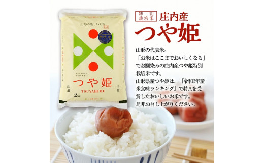 SC0284　【5回定期便】無洗米 特別栽培米つや姫　2kg×5回(計10kg) SA