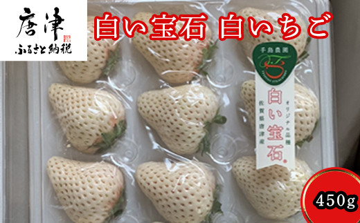 白い宝石 白いちご 450g いちご 苺 贈答 佐賀県唐津市 ふるさと納税 ふるさとチョイス