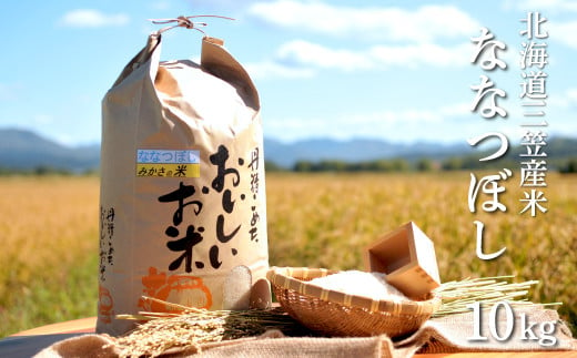 三笠産のおいしい米 ななつぼし(10kg)【01014】
