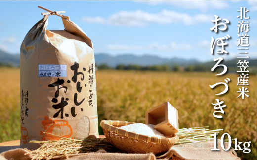 三笠産のおいしい米　おぼろづき(10kg)【01013】