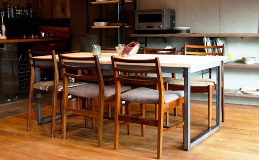 M8 フローリングテーブル W180 木製sdgsバッジ付 岡山県西粟倉村 ふるさと納税 ふるさとチョイス