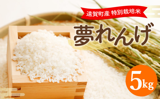 【令和4年産】【新米】 特別栽培米 夢れんげ 5kg