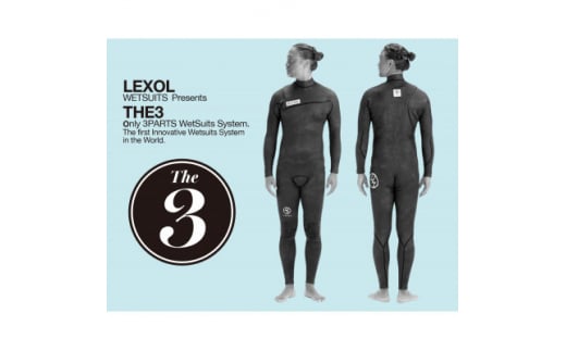 LEXOL WETSUITS 3パーツで構築された『THE3』フルスーツ:素材 X-SILL【1278905】 706200 - 千葉県勝浦市