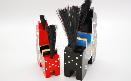 青森県 八戸市 郷土玩具 八幡馬 (台付12×15) 伝統工芸品