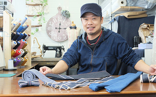 selvedge series《セルビッジ シリーズ》デニムネクタイ＆蝶ネクタイ＆サスペンダー ファッション セット 詰合せ ネクタイ 蝶ネクタイ  デニム 贈り物 ギフト 広島県 福山市 F22L-119|office ROBE DE SETOUCHI