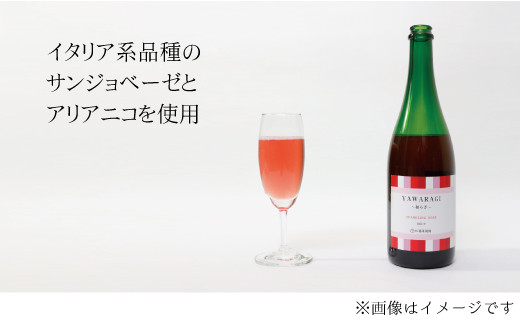 [№5657-2529]YAWARAGI ～和らぎ～ SPARKLING ROSE BRUT≪佐藤果樹園≫