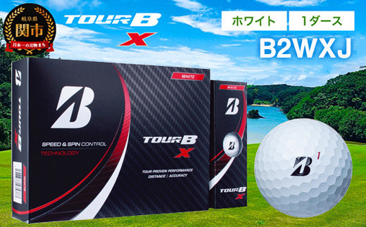 2022年モデル TOUR B X ホワイト 1ダース ゴルフボール T18-03