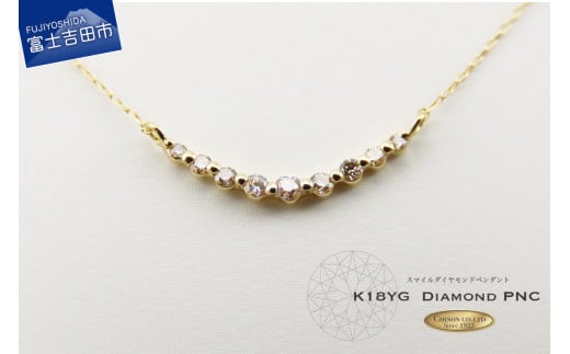 ネックレス美品 K18YG イエローゴールド ネックレス ダイヤ 0.54ct 【1-0117225】