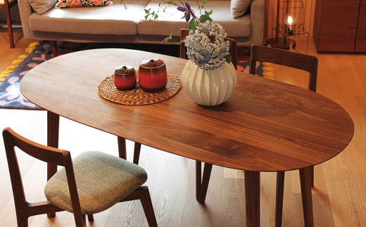 高野木工 ルーベ 160 ダイニングテーブル WN シンプル デザイン 家具
