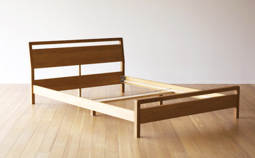 高野木工 マーク ベッド ダブル WO スタイリッシュ デザイン 家具