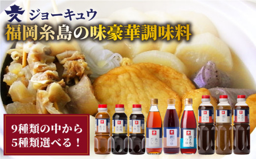 豪華 調味料 セット 《糸島》【株式会社ジョーキュウ】  [AEA001] 407334 - 福岡県糸島市
