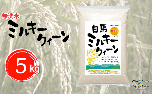 令和5年産 新米予約〉無洗米ミルキークイーン5㎏【A008-08】 - 長野県