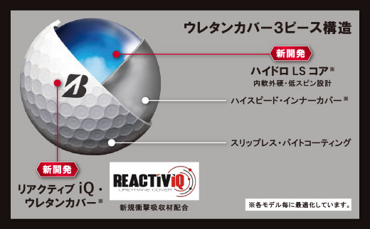 K18-51 「福天ゴールドver.(コーポレート)」ゴルフボール(TOUR B X) 1 