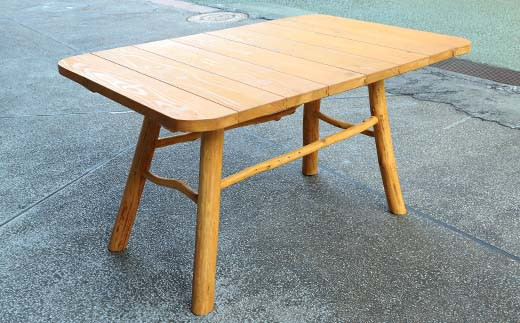 Log Table(ログテーブル) スギの天板とヒノキの枝のテーブル 発送不可