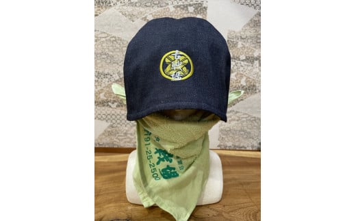 サウナハット家紋 古戦場 オリジナル 帽子 デニム 295350 - 岩手県一関市