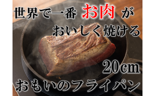 写真：おもいのフライパン　20㎝　　世界で一番お肉がおいしく焼けるフライパン　H051-036　
