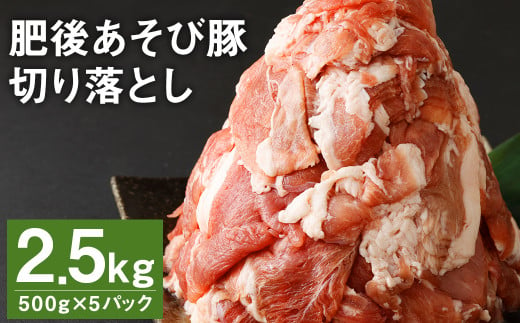 肥後 あそび豚 切落し 計2.5㎏（500g×5パック） 国産 豚肉 989535 - 熊本県菊池市