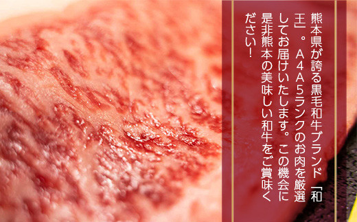 熊本県産 黒毛和牛 和王 サーロイン ステーキ 250g×4 計1kg
