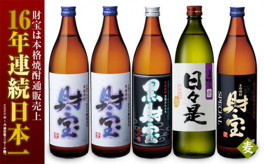 1048 温泉水仕立て!4種5本飲み比べセット[5合瓶(麦)]