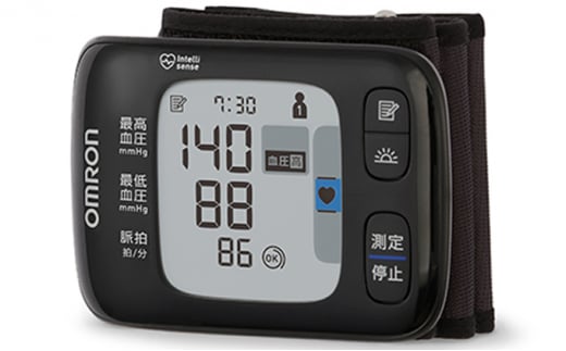 血圧計 オムロン 手首式血圧計 HEM-6232T 測定姿勢ガイド付き オムロンコネクト 美容 健康 日用品 電化製品 [№5223-0118]