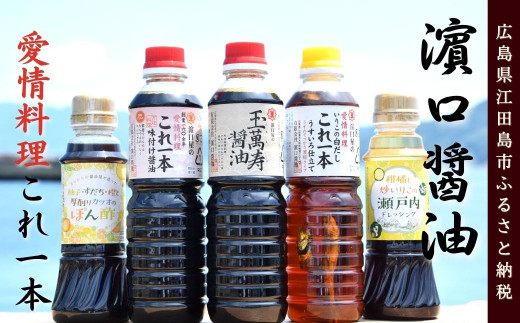 江田島『濵口醤油』自慢の万能調味料スペシャル5品詰合せ