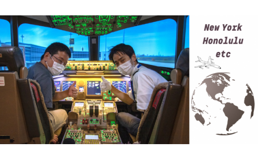 フライトシミュレーター操縦体験　６０分コース【パイロット体験】(品川区民対象外)
