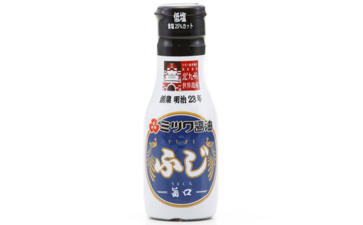 【糖質系甘味料不使用】新鮮 密封ボトル ふじ 200ml×6本 計1.2L セット 濃口醤油