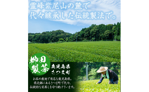 s233 若蒸上煎茶TEA BAG(計40P・3g 5P入×8袋)【柳田製茶】 - 鹿児島県