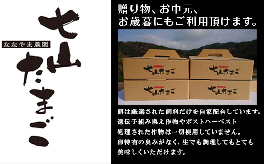 放し飼い！七山たまご 20個箱×4(合計80個) (大玉) 玉子 生卵 鶏卵 佐賀県唐津産