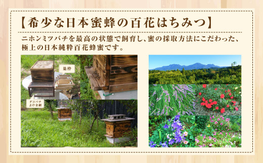 【国産はちみつ】 日本純粋百花蜂蜜 「森の蜜」  左：600g 中央：300g 右：180g