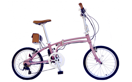 折り畳み電動アシスト式自転車　NEW Daytona DE01　トイファクトリー限定プレミアムカラー「プリンクピンク」 297847 - 岐阜県可児市