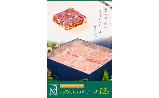 いのししのテリーヌ 12枚 マノワ株式会社《90日以内に順次出荷(土日祝