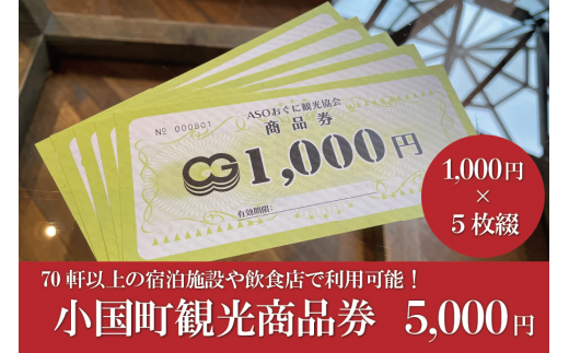 小国町観光商品券5千円 1000円 5枚 熊本県小国町 ふるさと納税 ふるさとチョイス