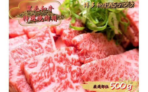 【A18-05】博多和牛焼肉用　500g 410774 - 福岡県大牟田市